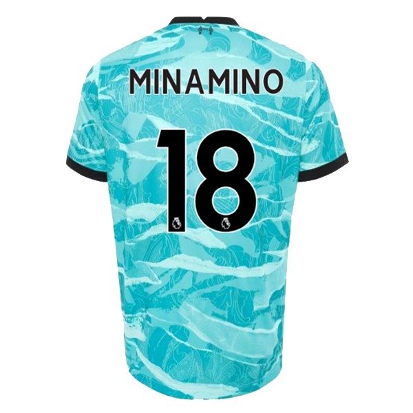 Camiseta Liverpool NO.18 Minamino 2ª Kit 2020 2021 Azul